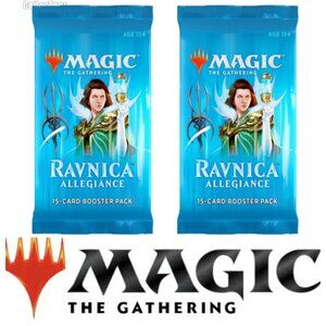 MTG Magic The Gathering Ravnica Allegiance 2 Packs, 15 Card Booster Unopened